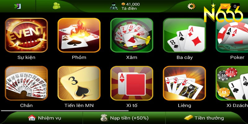 Trải nghiệm người chơi tại Game Bài N666